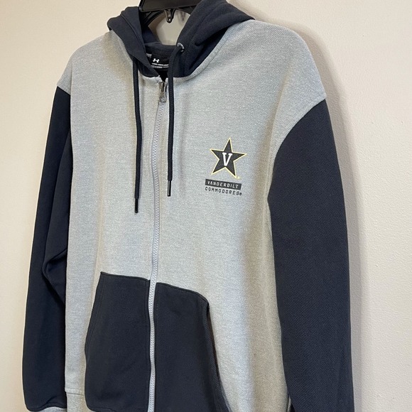 Under Armour Cold Gear Mens Vanderbilt Commodores Full Zip Hoodie Sweatshirt | S - Picture 2 of 6